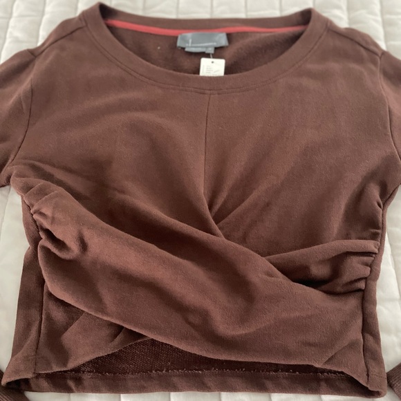 Anthropologie cropped sweatshirt size XS - Picture 4 of 6